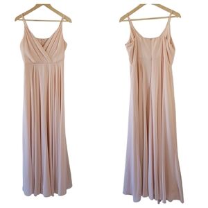 Lulus All About Love Pink Blush Maxi Dress XL Prom HOCO Minimalist Cottagecore